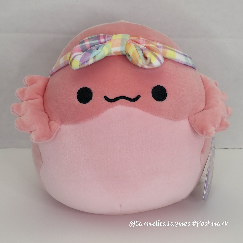 Squishmallows Pink Plush with Colorful Headband